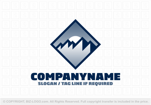 Logo 5067: Mountain Range Diamond Logo