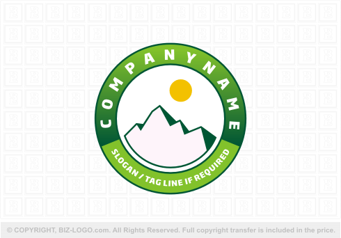 Logo 5055: Mountain Badge-Style Logo