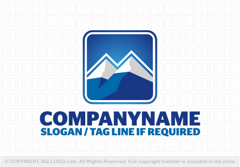 Logo 5056: Snow-Capped Mountains Logo