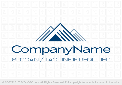 Logo 5529: Mountain Geometry Logo