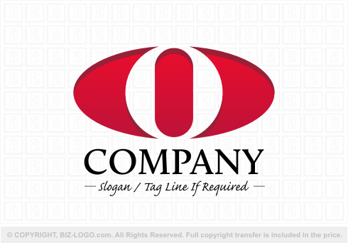 Logo 5016: Red and White O Logo