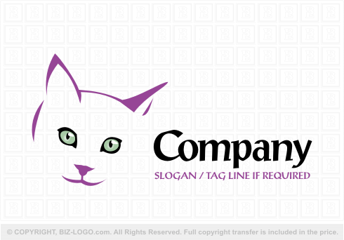 Logo 5176: Cute Cat Logo Design