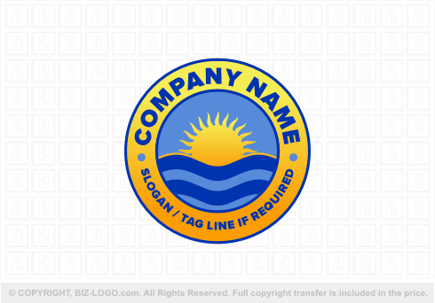 Logo 5039: Ocean Sunrise Logo 2