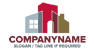Overlapping Buildings Logo