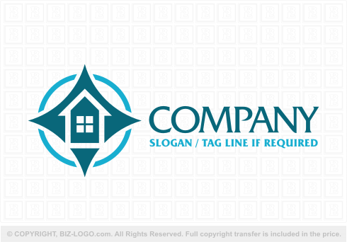 Logo 4657: Real Estate Compass Logo