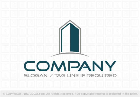 Logo 4662: Tall Skyscraper Logo