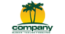 Palm Trees and Sun Logo