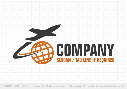 Logo 4970: Airplane Takeoff Logo