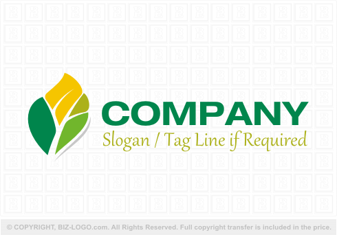 Logo 5569: Tree-Leaf Combo Logo