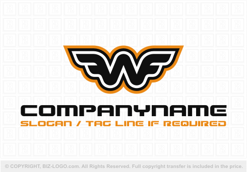Logo 5316: W Wings or WF Logo