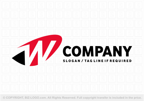 Logo 5310: Red and Black W Logo