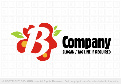 Logo 6084: Letter B Food Logo