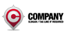 Letter C Locator Logo<br>Watermark will be removed in final logo.