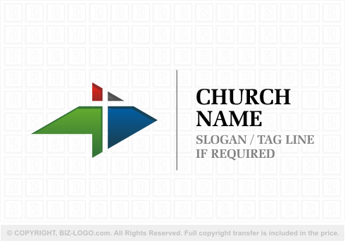 Logo 5774: Church Logo with Cross