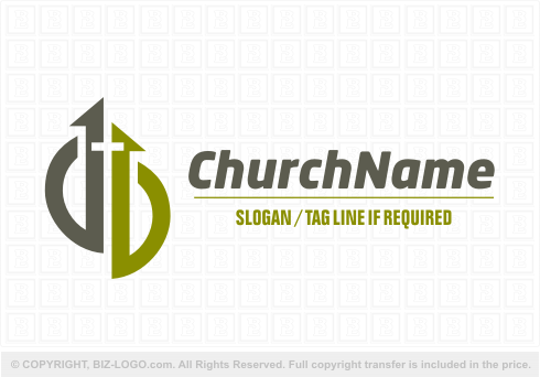 Logo 5763: Double-Arrow Church Logo