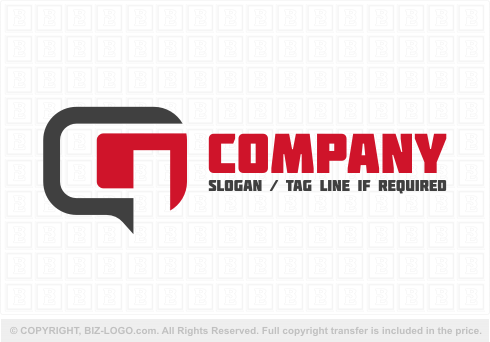Logo 6580: Red and Grey Letter G Logo