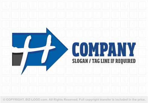 Logo 6104: Letter H On Arrow Logo