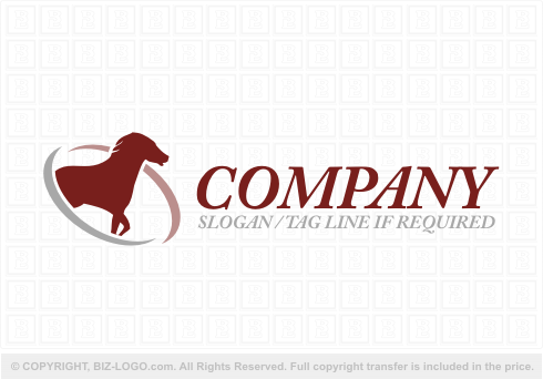 Logo 5572: Horse Running Logo