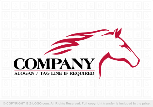 Logo 5600: Horse Flames Logo 2