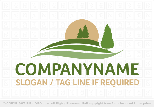 Logo 6296: Landscape with Trees Logo