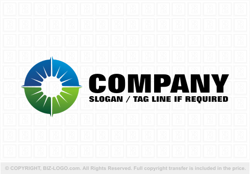 Logo 6302: Landscape and Compass Logo