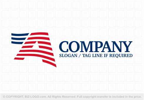 Logo 6062: American Flag A Logo
