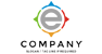 Letter E and Compass Logo