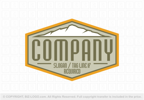 Logo 6281: Mountain Label