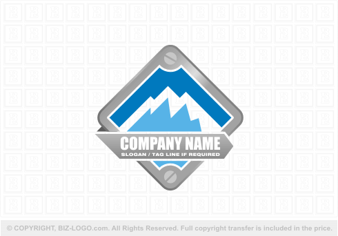 Logo 6272: Mountain Metal Badge