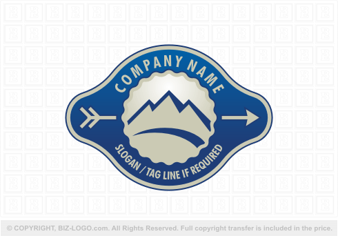 Logo 5703: Mountain and Arrow Logo