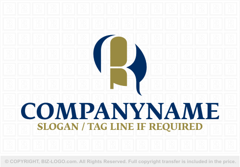 Logo 6333: Formal R Monogram Logo