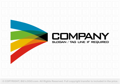 Logo 6509: Rainbow Waves Logo