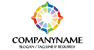 Rainbow Compass Logo<br>Watermark will be removed in final logo.