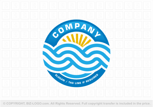 Logo 6350: Ocean Waves Logo 2