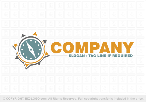 Logo 5636: 3-Color Compass Logo