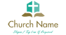 Church Logo with Open Bible