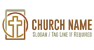 Church Logo With Cross in a Circle