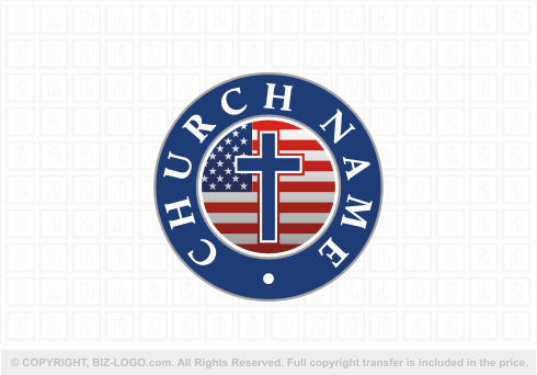 Logo 6830: Cross Flag Logo