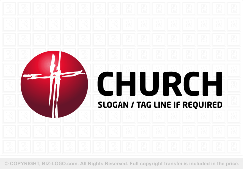 Logo 7306: Red Dot Church Logo