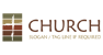 Cross on Wooden Background Logo