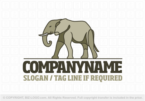 Logo 6977: Elephant Logo