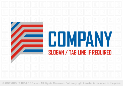 Logo 7190: Red and Blue F Logo