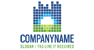 Minecraft-Inspired Landscape Logo