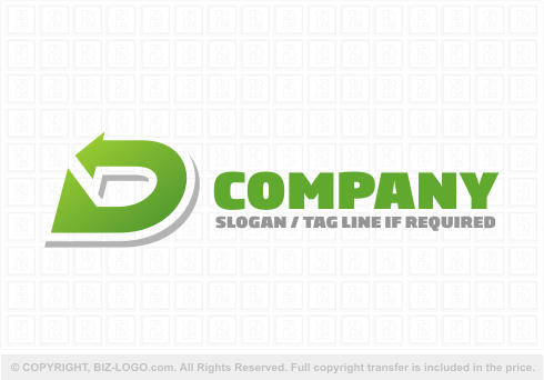 Logo 6947: Letter D Couriers Logo