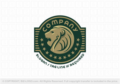 Logo 6973: Lion Medallion Logo