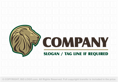 Logo 6970: Lion Profile Logo 2