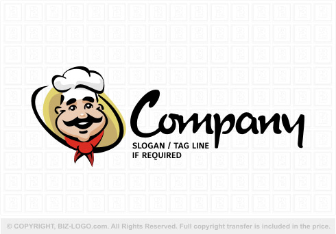 Logo 7953: Chef Cartoon Logo