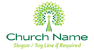 Church Steeple and Tree Logo