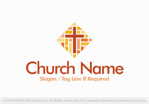 8074: Tiles Church Logo