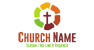 Colorful Stone Church Logo